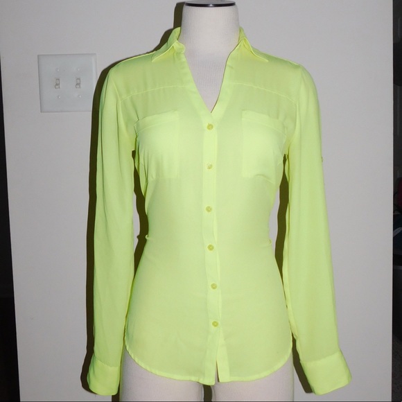Express Tops - Express Button Down Blouse